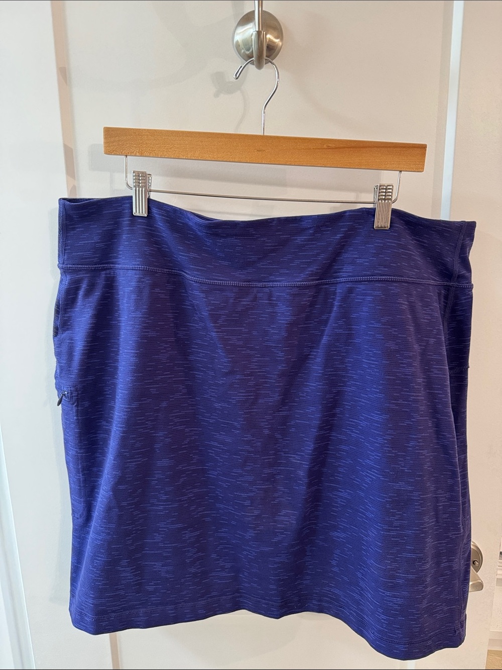 Duluth‎ Trading Co Blue Active Mini Skirt with Built-in Shorts and Pocket XXL